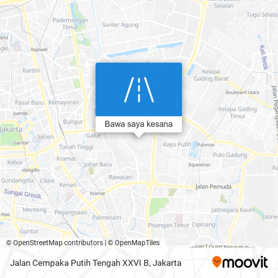 Peta Jalan Cempaka Putih Tengah XXVI B