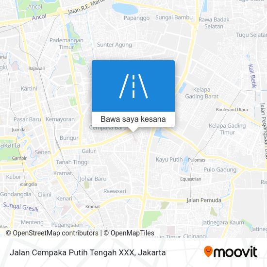 Peta Jalan Cempaka Putih Tengah XXX