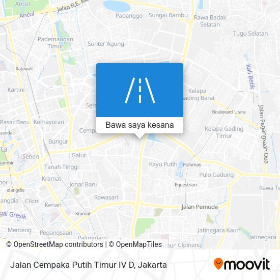 Peta Jalan Cempaka Putih Timur IV D
