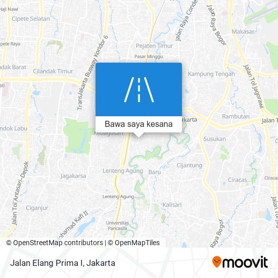 Peta Jalan Elang Prima I