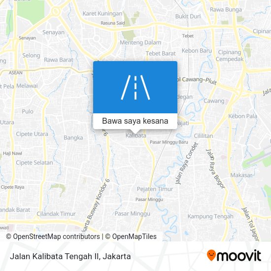Peta Jalan Kalibata Tengah II
