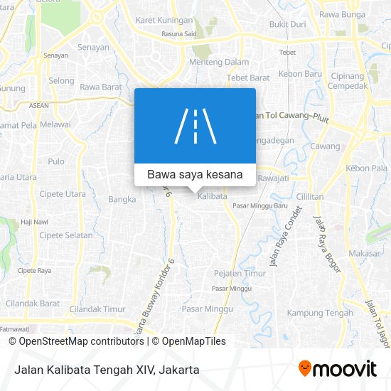 Peta Jalan Kalibata Tengah XIV