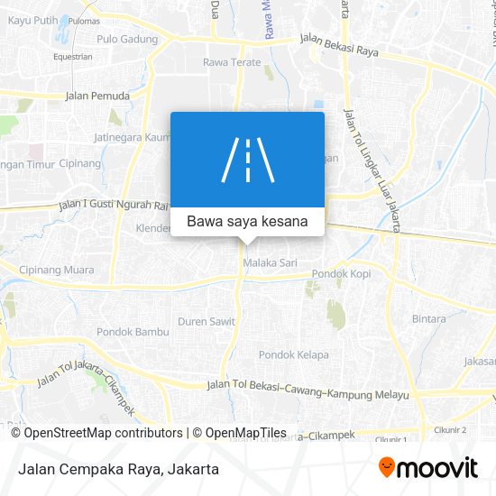 Peta Jalan Cempaka Raya