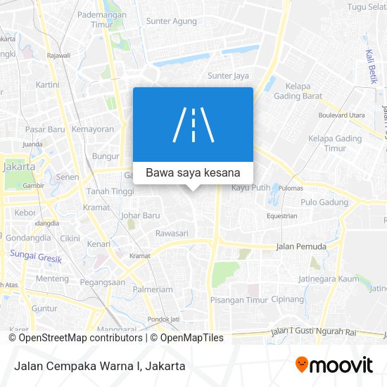 Peta Jalan Cempaka Warna I