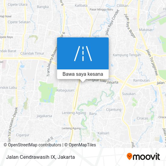 Peta Jalan Cendrawasih IX