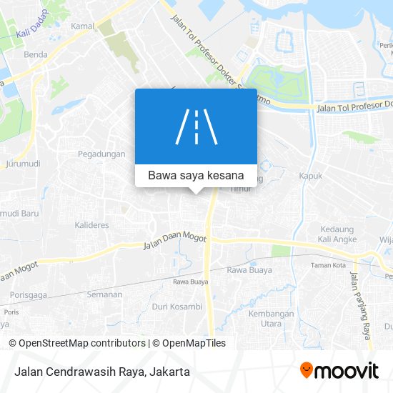 Peta Jalan Cendrawasih Raya