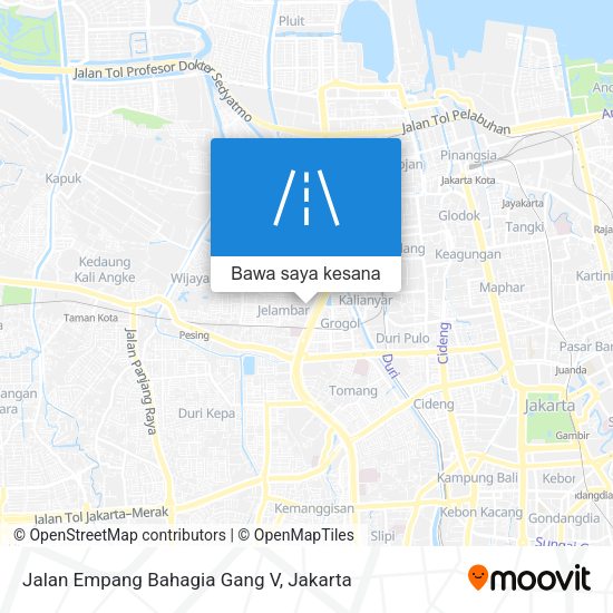 Peta Jalan Empang Bahagia Gang V