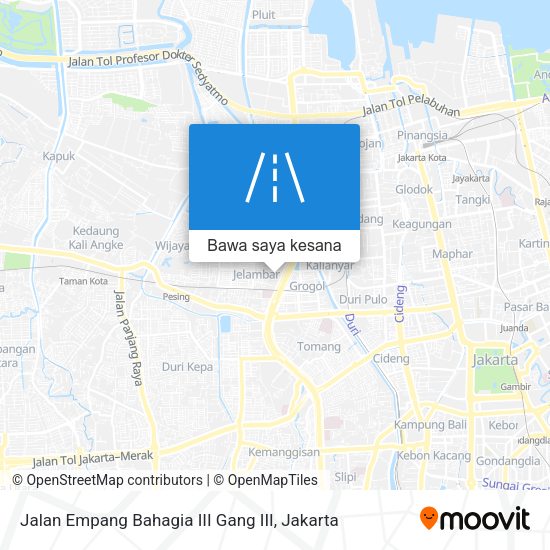 Peta Jalan Empang Bahagia III Gang III
