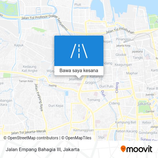 Peta Jalan Empang Bahagia III