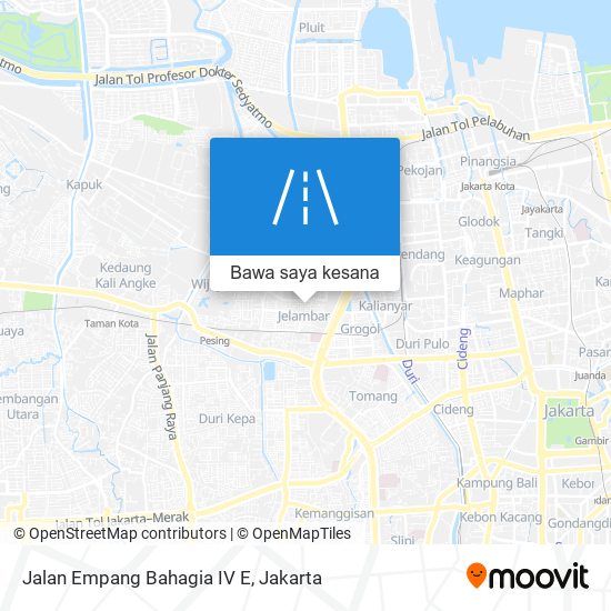 Peta Jalan Empang Bahagia IV E