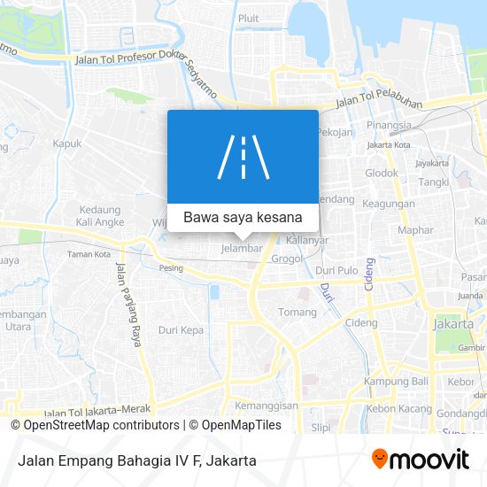 Peta Jalan Empang Bahagia IV F