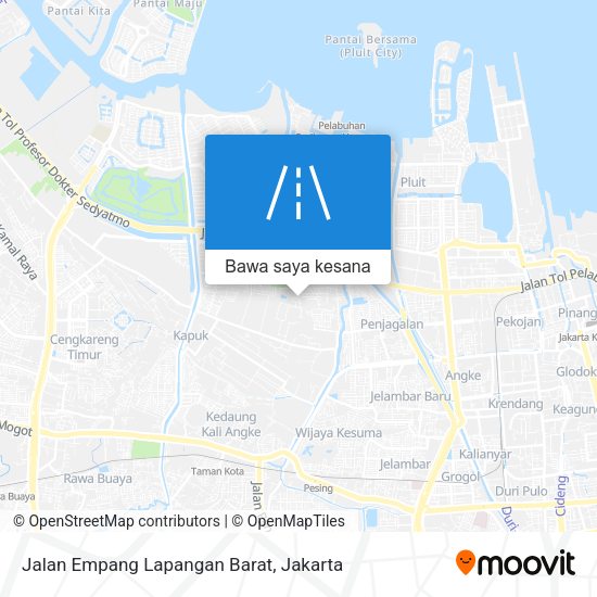 Peta Jalan Empang Lapangan Barat