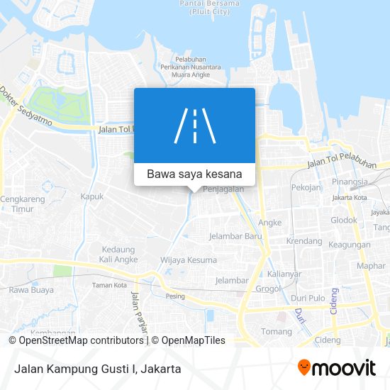 Peta Jalan Kampung Gusti I