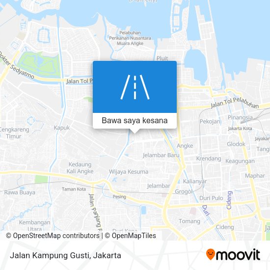 Peta Jalan Kampung Gusti