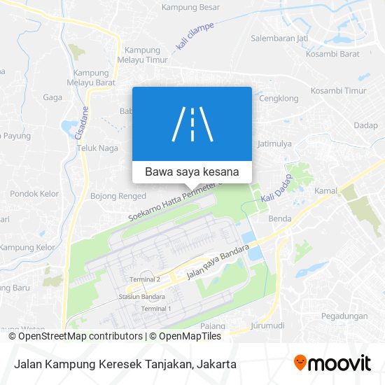 Peta Jalan Kampung Keresek Tanjakan