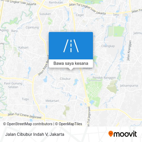 Peta Jalan Cibubur Indah V