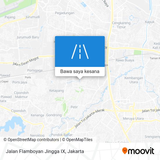 Peta Jalan Flamboyan Jingga IX