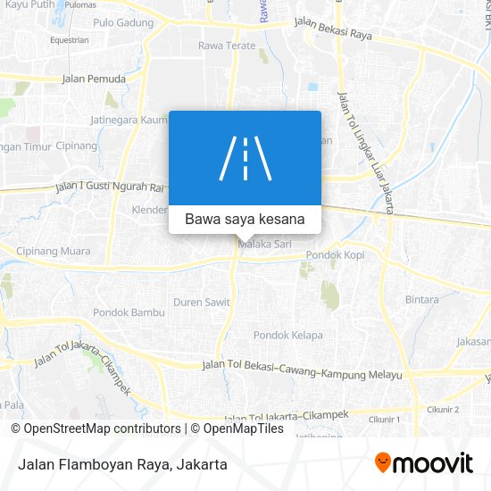 Peta Jalan Flamboyan Raya