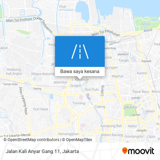 Peta Jalan Kali Anyar Gang 11