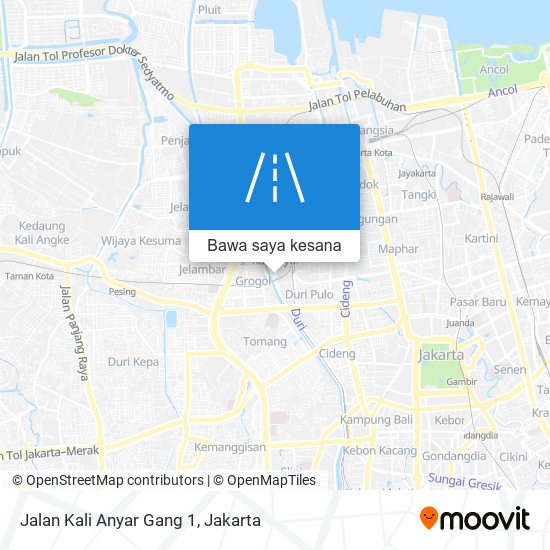 Peta Jalan Kali Anyar Gang 1