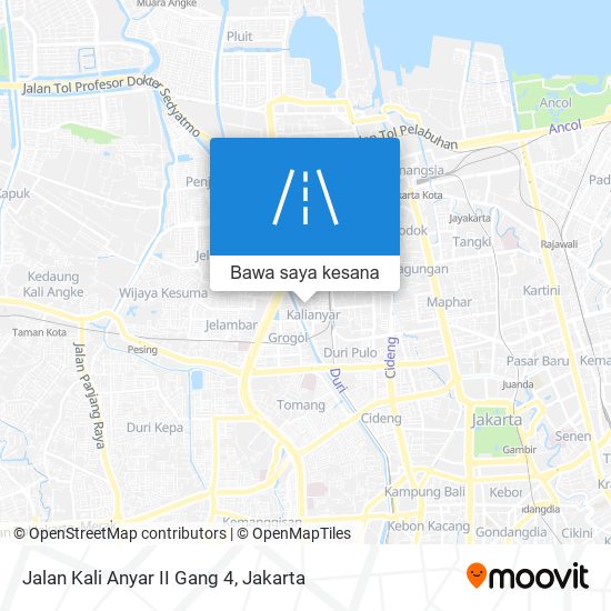 Peta Jalan Kali Anyar II Gang 4