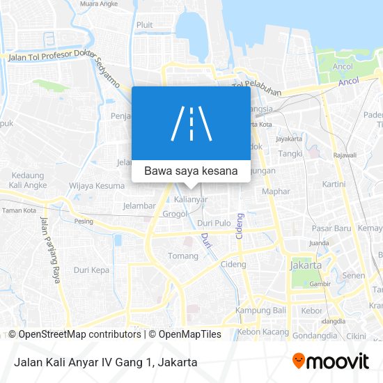 Peta Jalan Kali Anyar IV Gang 1