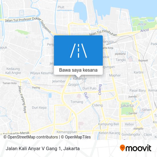 Peta Jalan Kali Anyar V Gang 1