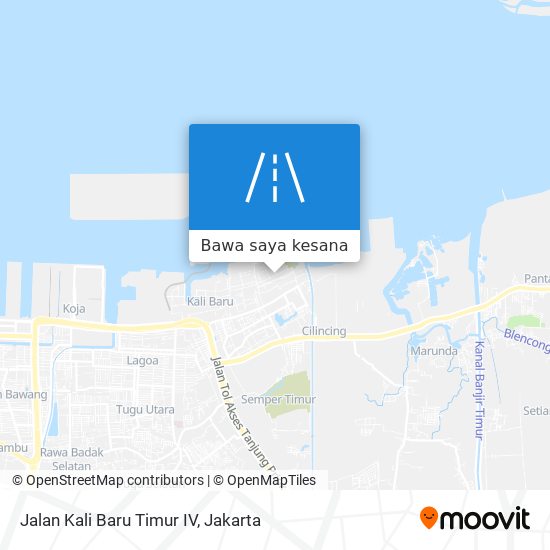 Peta Jalan Kali Baru Timur IV