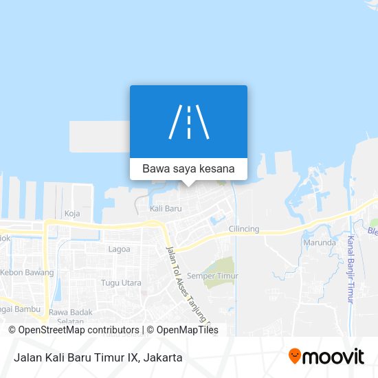 Peta Jalan Kali Baru Timur IX