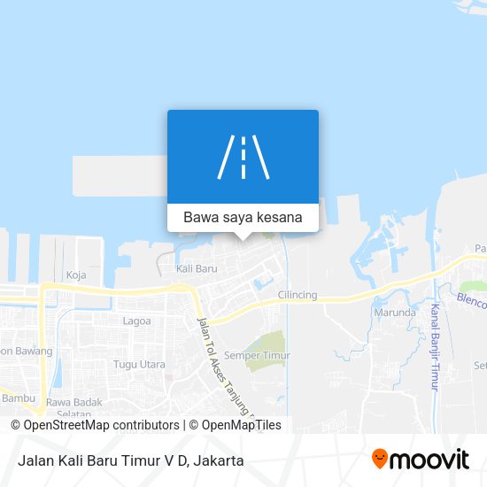 Peta Jalan Kali Baru Timur V D
