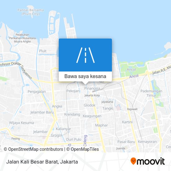 Peta Jalan Kali Besar Barat