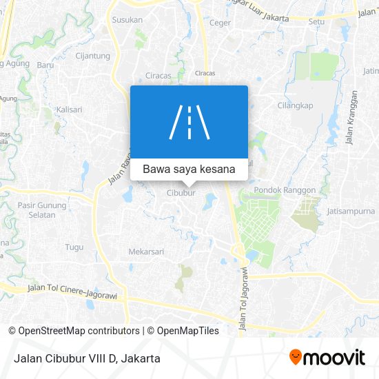Peta Jalan Cibubur VIII D