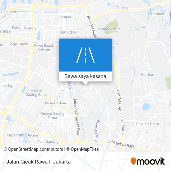 Peta Jalan Cicak Rawa I