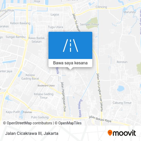Peta Jalan Cicakrawa III