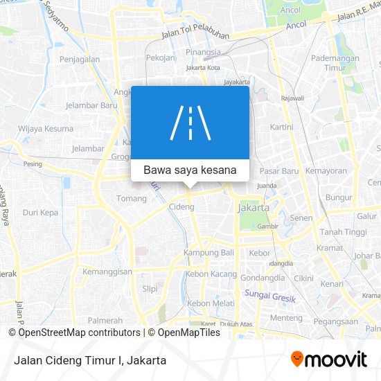 Peta Jalan Cideng Timur I