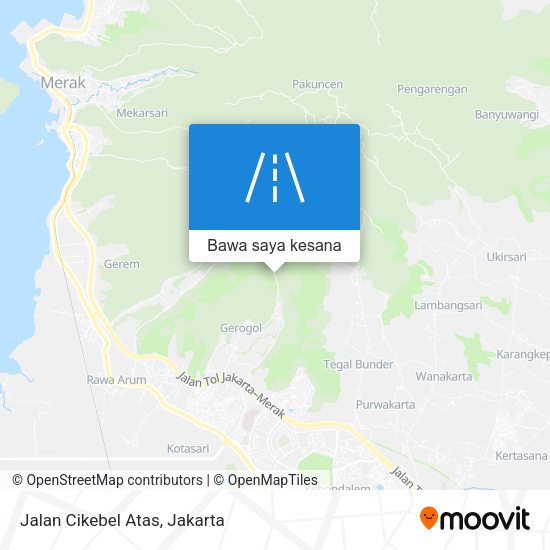 Peta Jalan Cikebel Atas