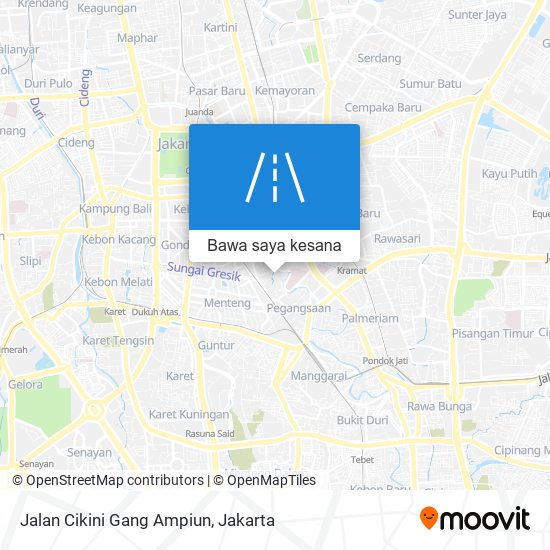 Peta Jalan Cikini Gang Ampiun