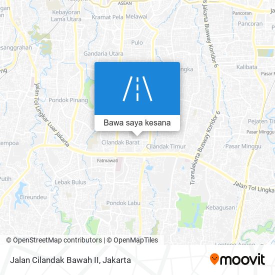 Peta Jalan Cilandak Bawah II