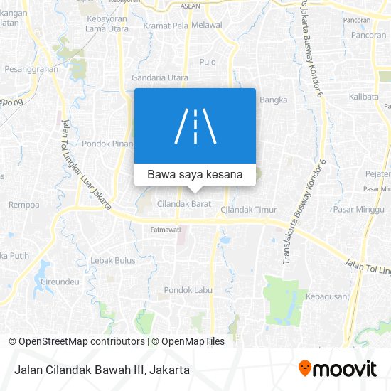 Peta Jalan Cilandak Bawah III