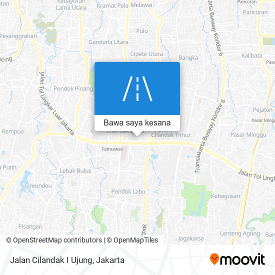 Peta Jalan Cilandak I Ujung