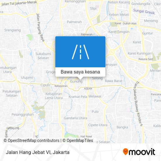 Peta Jalan Hang Jebat VI
