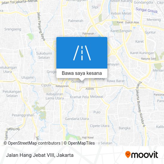 Peta Jalan Hang Jebat VIII