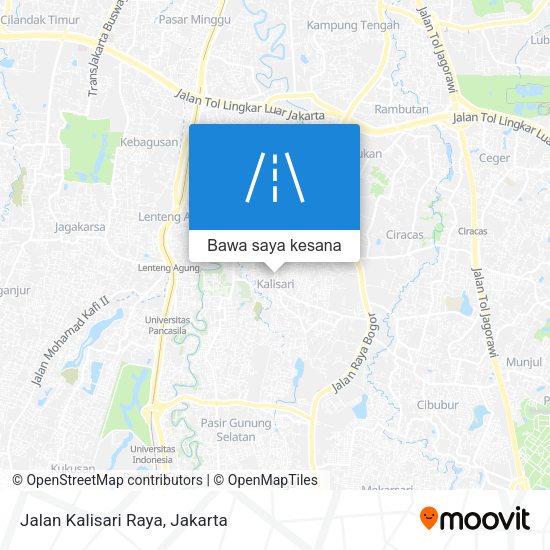 Peta Jalan Kalisari Raya