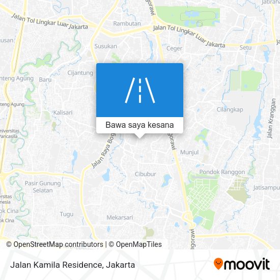 Peta Jalan Kamila Residence
