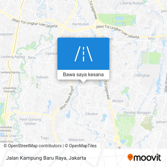 Peta Jalan Kampung Baru Raya