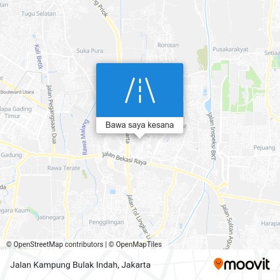 Peta Jalan Kampung Bulak Indah
