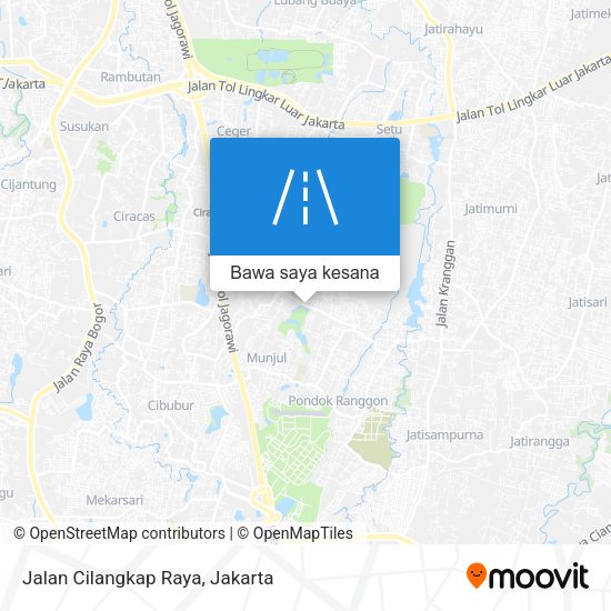 Peta Jalan Cilangkap Raya