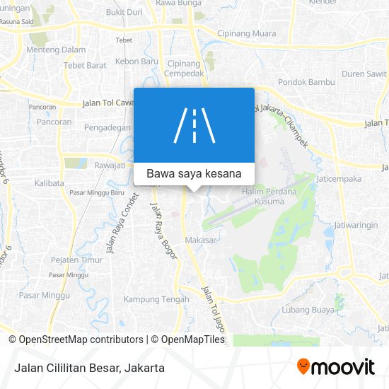 Peta Jalan Cililitan Besar