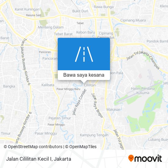 Peta Jalan Cililitan Kecil I