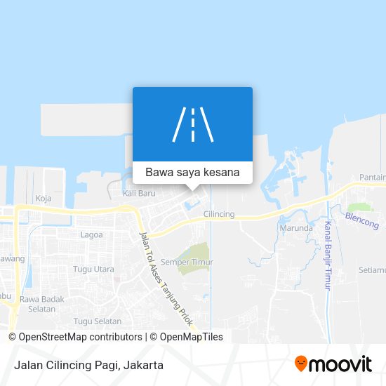 Peta Jalan Cilincing Pagi